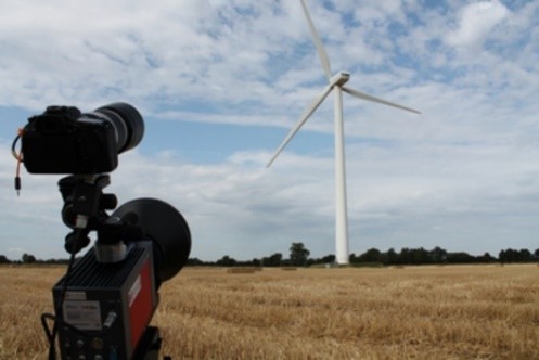 In-process analysis of laminar-turbulent transition at wind turbines